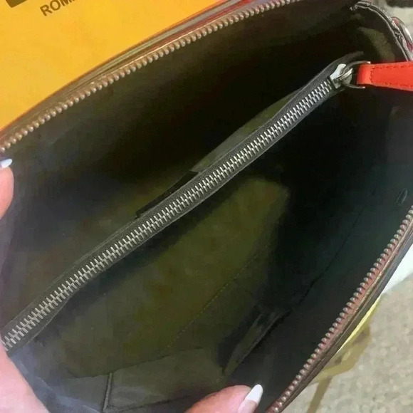 Fendi Medium Orange Leather 2Way Handbag Shoulder Bag Pre-Owned - Picture 11 of 16